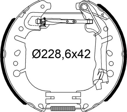 Valeo 554953 - Kit ganasce freno autozon.pro