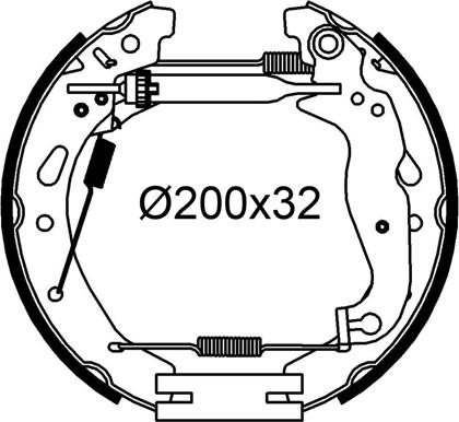 Valeo 554957 - Kit ganasce freno autozon.pro