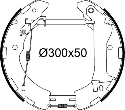 Valeo 554964 - Kit ganasce freno autozon.pro