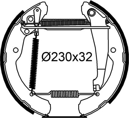 Valeo 554961 - Kit ganasce freno autozon.pro