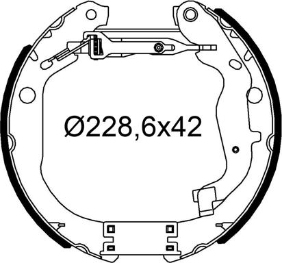 Valeo 554968 - Kit ganasce freno autozon.pro