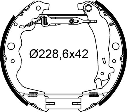 Valeo 554911 - Kit ganasce freno autozon.pro