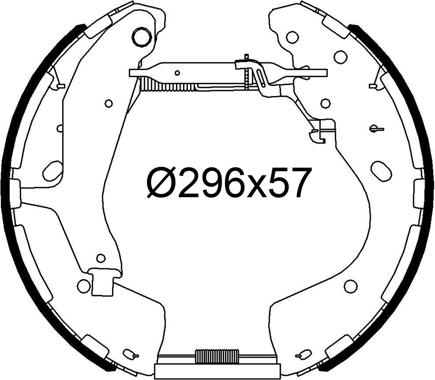 Valeo 554918 - Kit ganasce freno autozon.pro