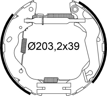 Valeo 554912 - Kit ganasce freno autozon.pro