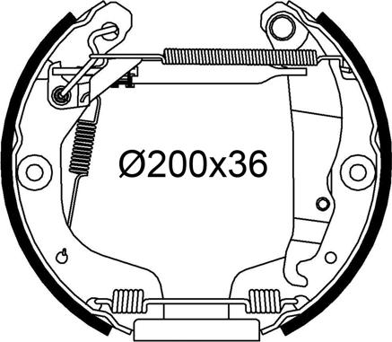 Valeo 554986 - Kit ganasce freno autozon.pro