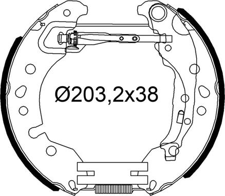 Valeo 554980 - Kit ganasce freno autozon.pro