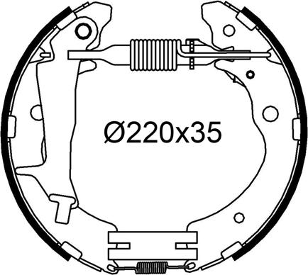 Valeo 554924 - Kit ganasce freno autozon.pro