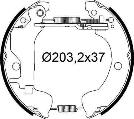 Valeo 554922 - Kit ganasce freno autozon.pro