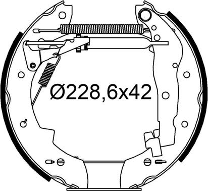 Valeo 554927 - Kit ganasce freno autozon.pro