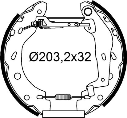 Valeo 554974 - Kit ganasce freno autozon.pro