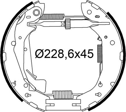 Valeo 554970 - Kit ganasce freno autozon.pro