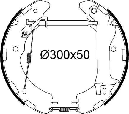 Valeo 554977 - Kit ganasce freno autozon.pro