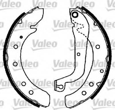 Valeo 554582 - Kit ganasce freno autozon.pro