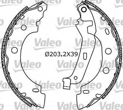 Valeo 554638 - Kit ganasce freno autozon.pro