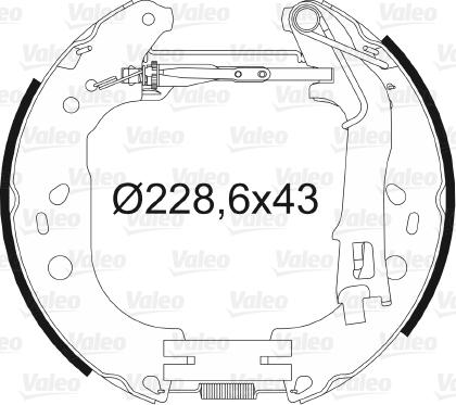 Valeo 554890 - Kit ganasce freno autozon.pro