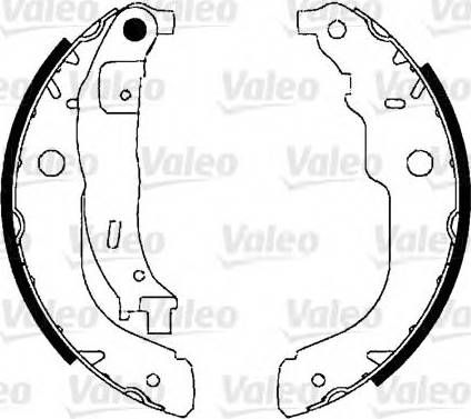 Valeo 554897 - Kit ganasce freno autozon.pro