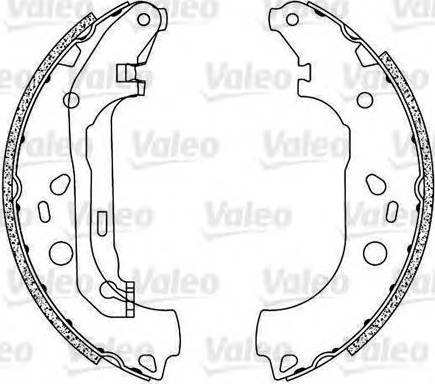 Valeo 554829 - Kit ganasce freno autozon.pro