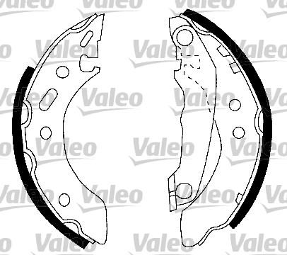 Valeo 554750 - Kit ganasce freno autozon.pro