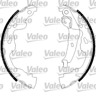 Valeo 554760 - Kit ganasce freno autozon.pro