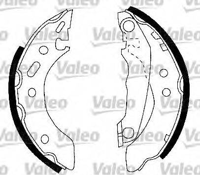 Valeo 554733 - Kit ganasce freno autozon.pro