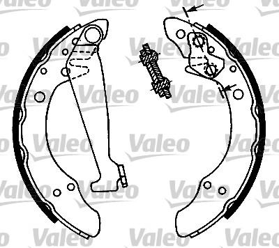 Valeo 554724 - Kit ganasce freno autozon.pro