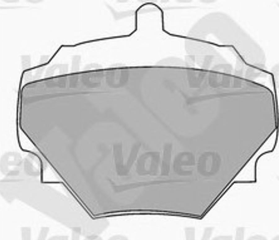 Valeo 551475 - Kit pastiglie freno, Freno a disco autozon.pro