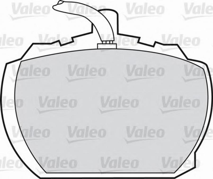 Valeo 551500 - Kit pastiglie freno, Freno a disco autozon.pro