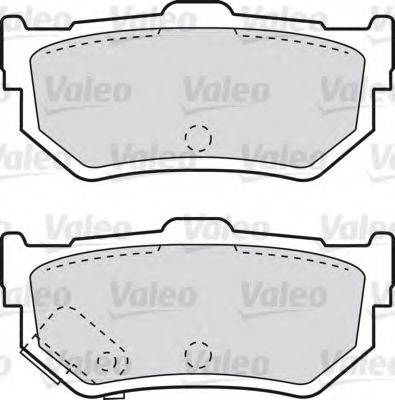 Valeo 551695 - Kit pastiglie freno, Freno a disco autozon.pro