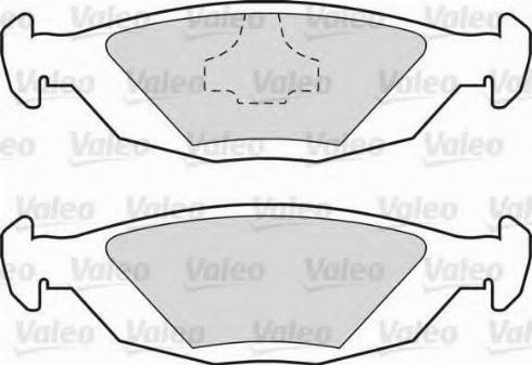 Valeo 551698 - Kit pastiglie freno, Freno a disco autozon.pro