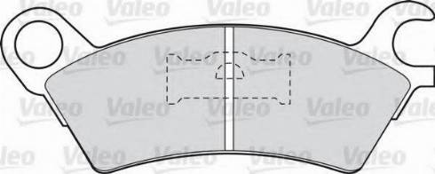 Valeo 551692 - Kit pastiglie freno, Freno a disco autozon.pro