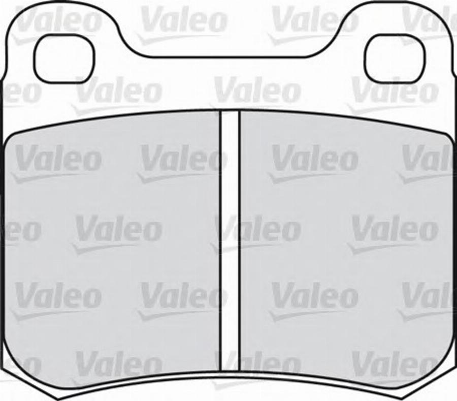 Valeo 551645 - Kit pastiglie freno, Freno a disco autozon.pro