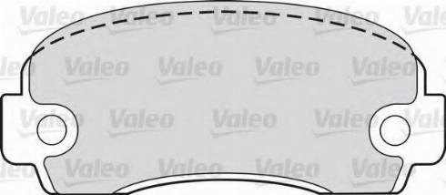 Valeo 551646 - Kit pastiglie freno, Freno a disco autozon.pro