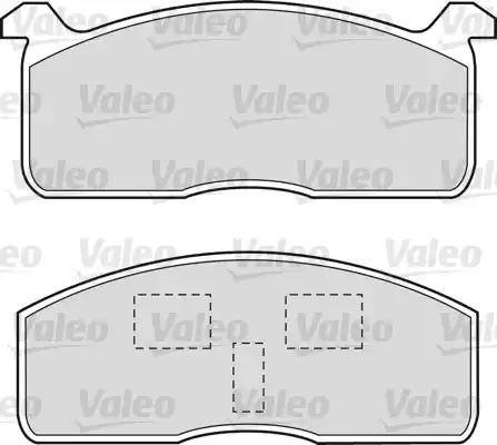 Valeo 551650 - Kit pastiglie freno, Freno a disco autozon.pro