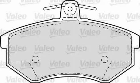 Valeo 551658 - Kit pastiglie freno, Freno a disco autozon.pro