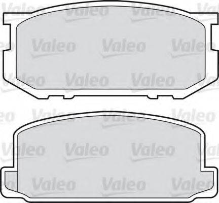 Valeo 551664 - Kit pastiglie freno, Freno a disco autozon.pro