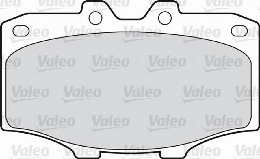 Valeo 551662 - Kit pastiglie freno, Freno a disco autozon.pro