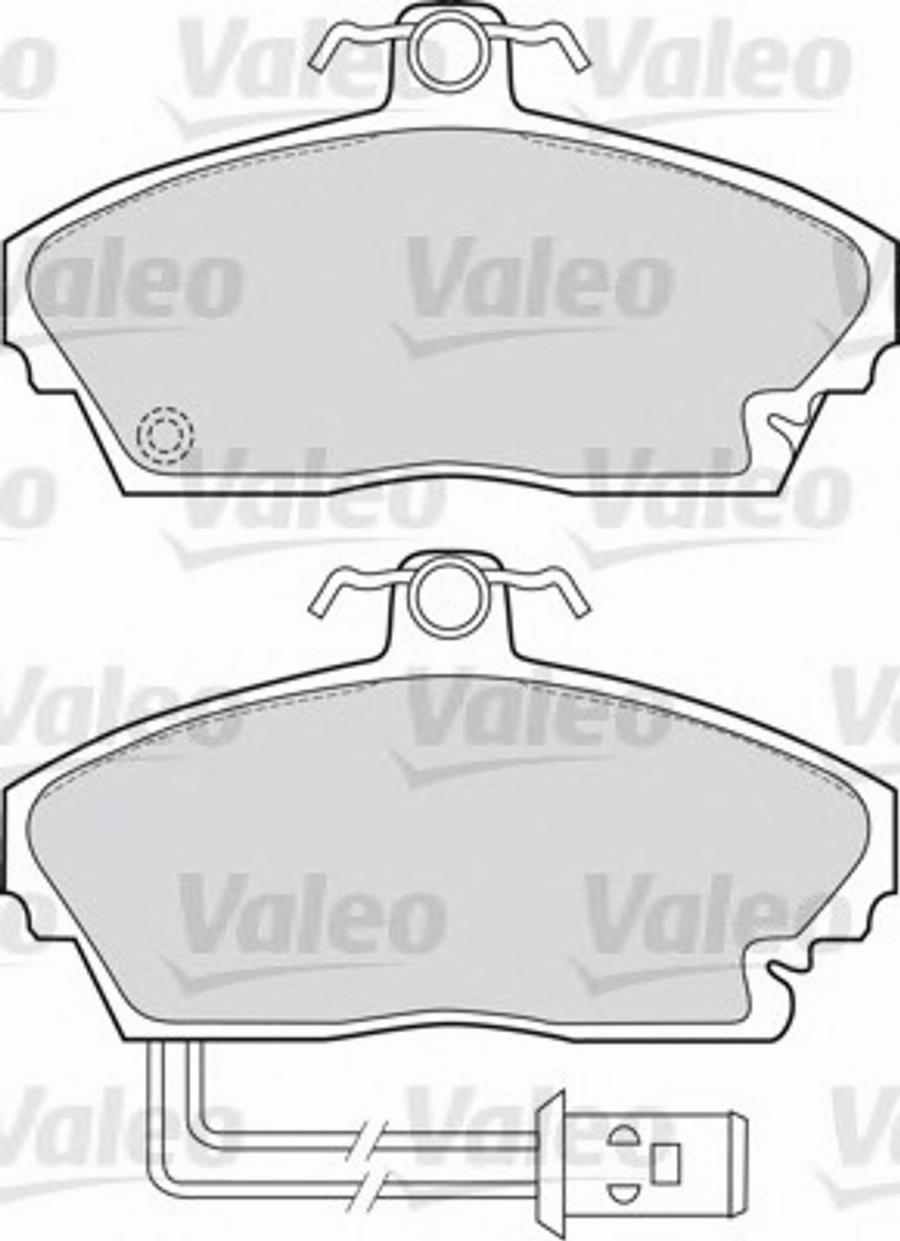 Valeo 551606 - Kit pastiglie freno, Freno a disco autozon.pro