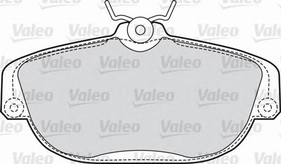 Valeo 551614 - Kit pastiglie freno, Freno a disco autozon.pro