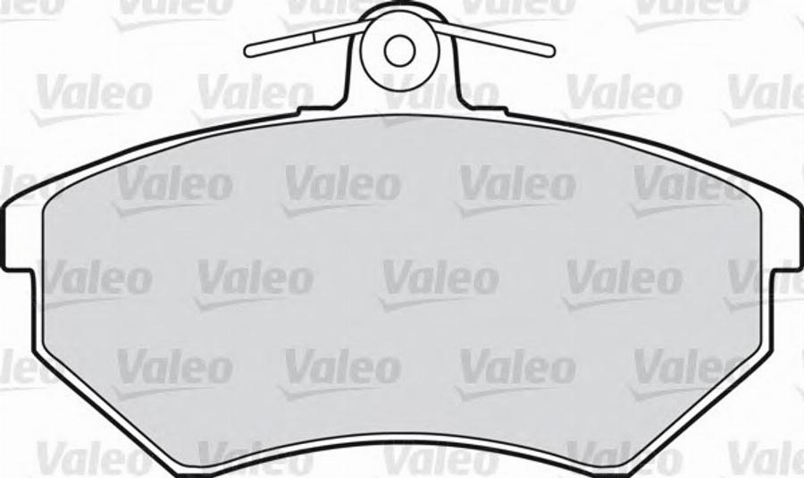 Valeo 551616 - Kit pastiglie freno, Freno a disco autozon.pro