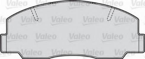 Valeo 551688 - Kit pastiglie freno, Freno a disco autozon.pro