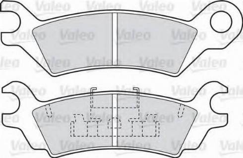 Valeo 551674 - Kit pastiglie freno, Freno a disco autozon.pro