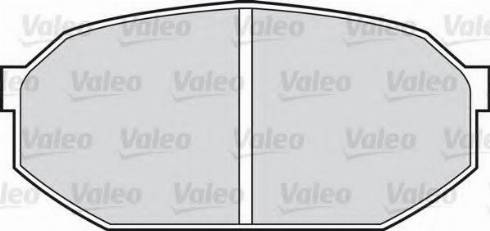 Valeo 551672 - Kit pastiglie freno, Freno a disco autozon.pro