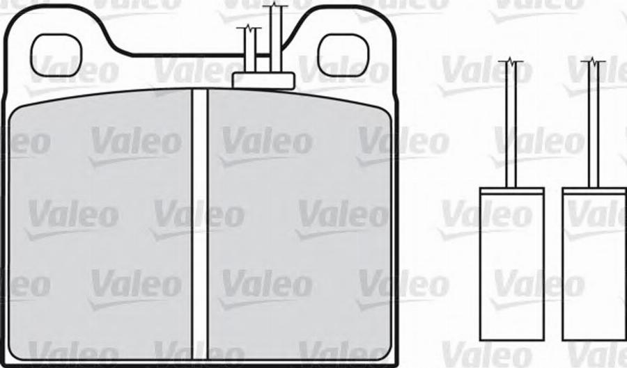 Valeo 551035 - Kit pastiglie freno, Freno a disco autozon.pro