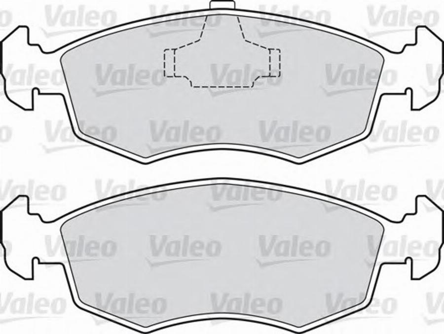 Valeo 551038 - Kit pastiglie freno, Freno a disco autozon.pro