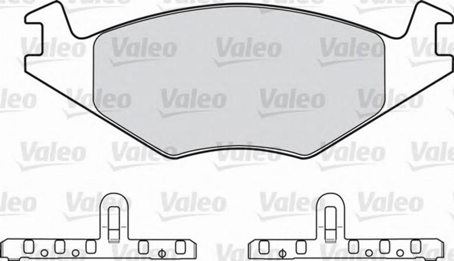 Valeo 551 024 - Kit pastiglie freno, Freno a disco autozon.pro