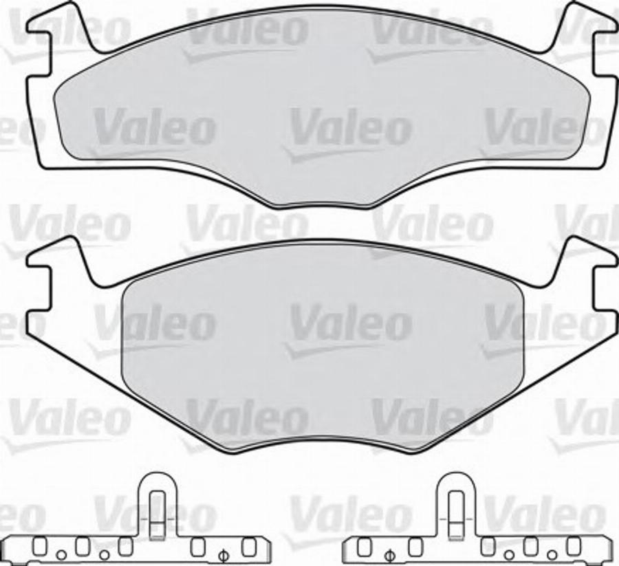 Valeo 551 027 - Kit pastiglie freno, Freno a disco autozon.pro