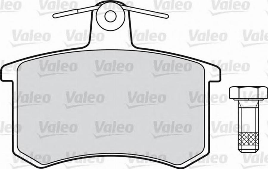 Valeo 551 020 - Kit pastiglie freno, Freno a disco autozon.pro