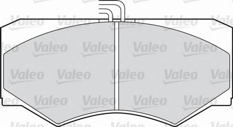 Valeo 551 021 - Kit pastiglie freno, Freno a disco autozon.pro