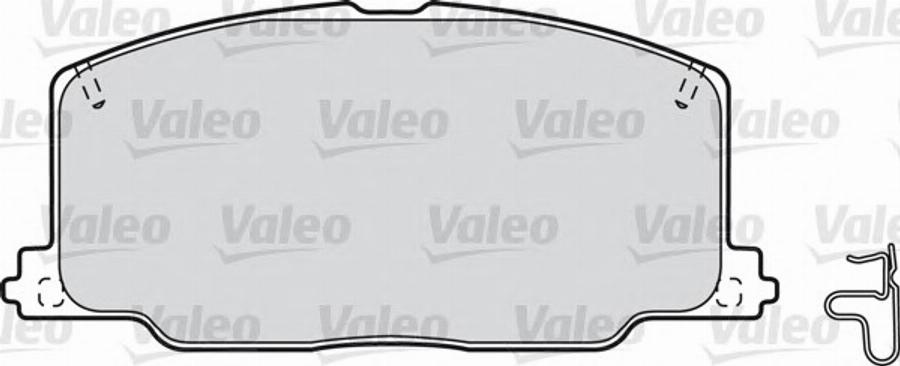 Valeo 551740 - Kit pastiglie freno, Freno a disco autozon.pro