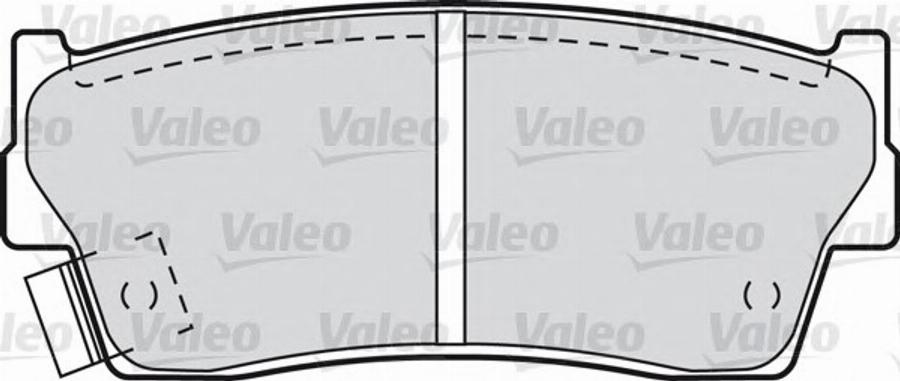 Valeo 551755 - Kit pastiglie freno, Freno a disco autozon.pro